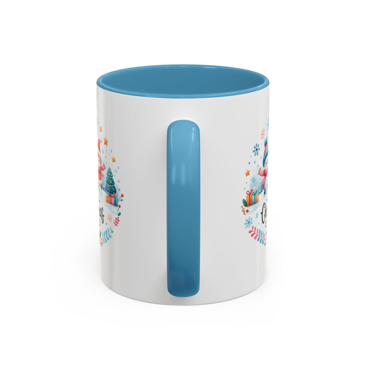 Chistmas Mug - Merry Christmas Snowman and Snowlady