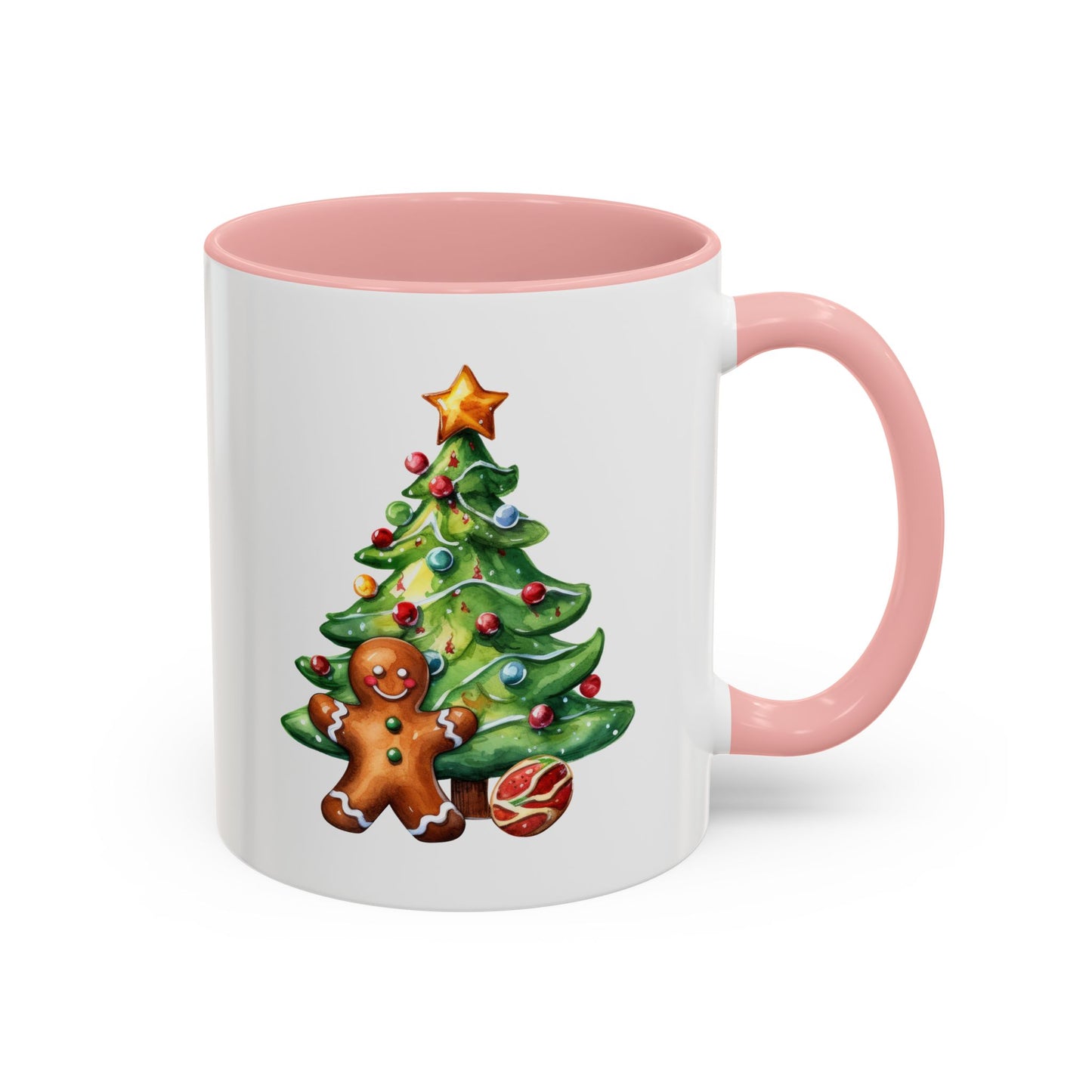 Christmas Mug - Gingerbread Man and Tree