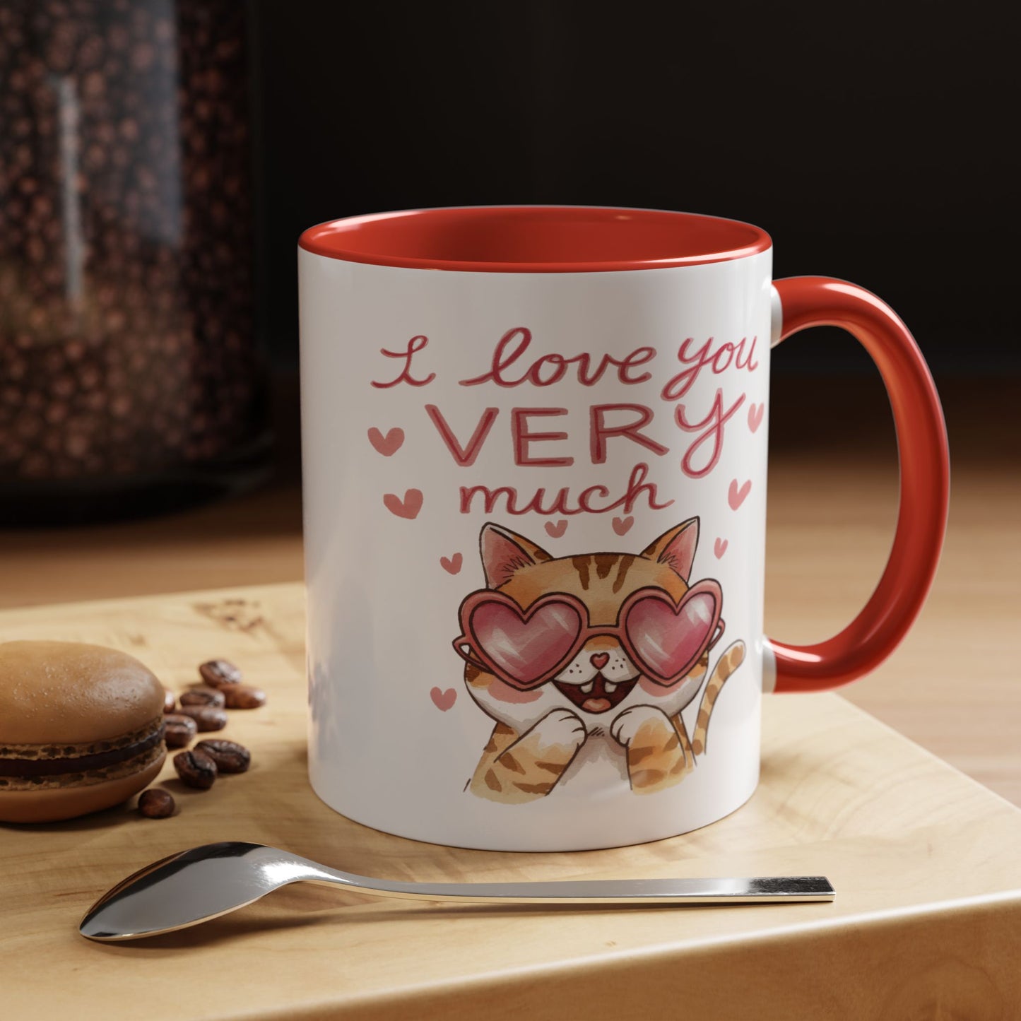 Anniversary Mug - I love You Very Much Cat