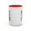 Christmas Mug - Merry Christmas Red White & Green Text Collage