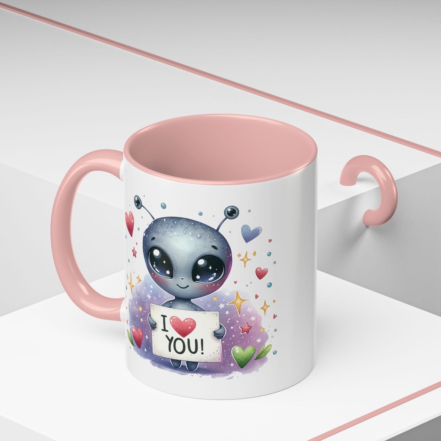Valentine's Day Mug - I Love You Alien