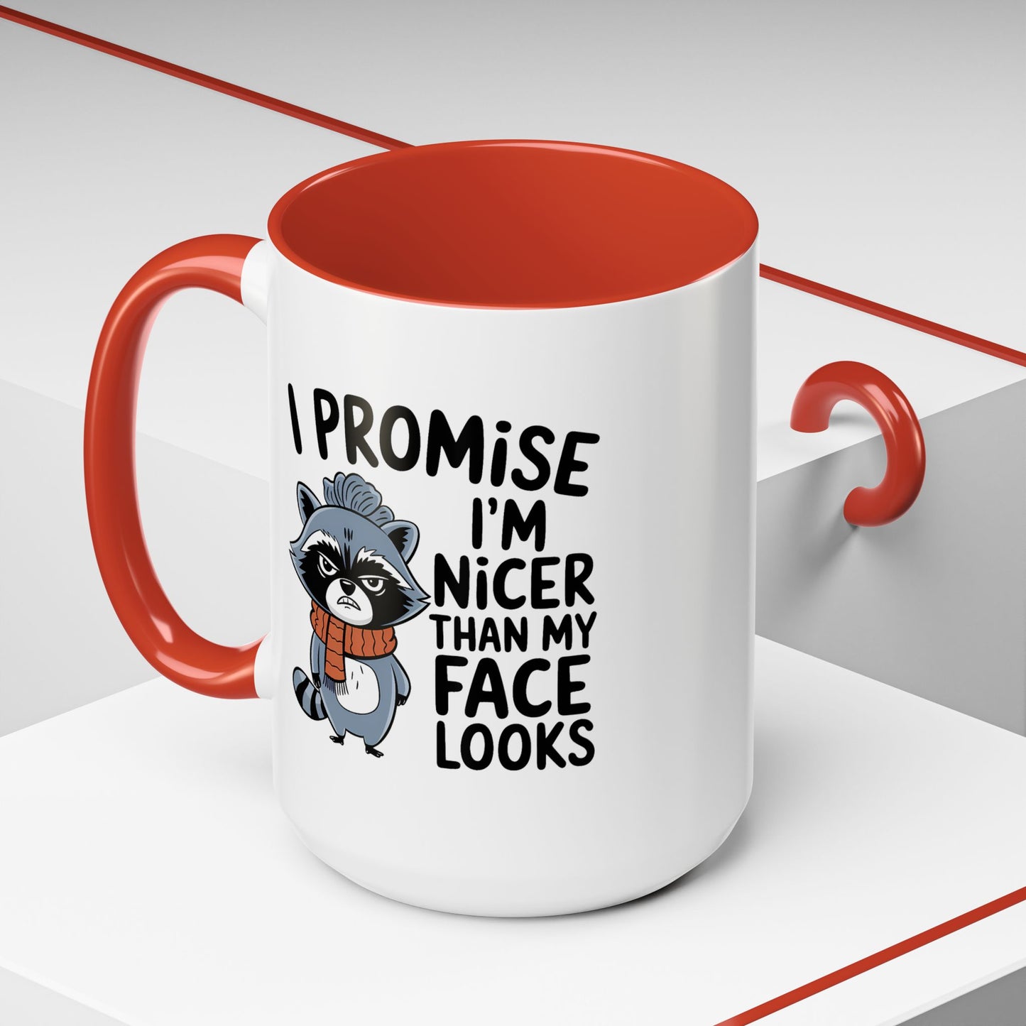 Humor Mug - I Promise I'm Nicer Than My Face Looks
