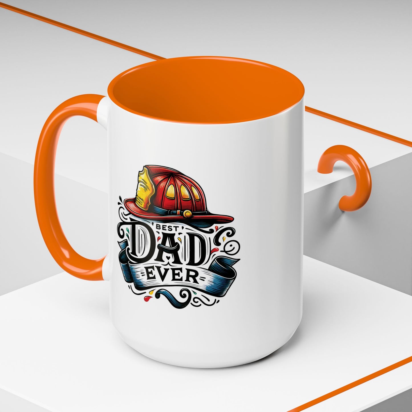 Father's Day Mug - Best Dad Ever Fireman