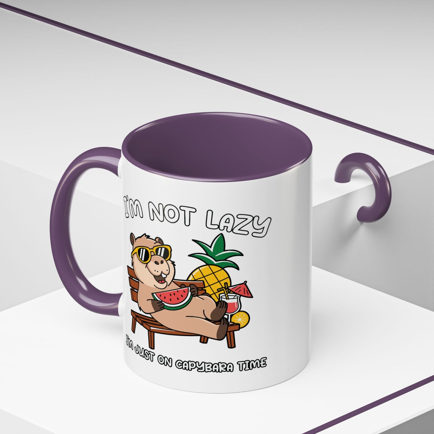 Humor Mug - I'm Not Lazy Capybara