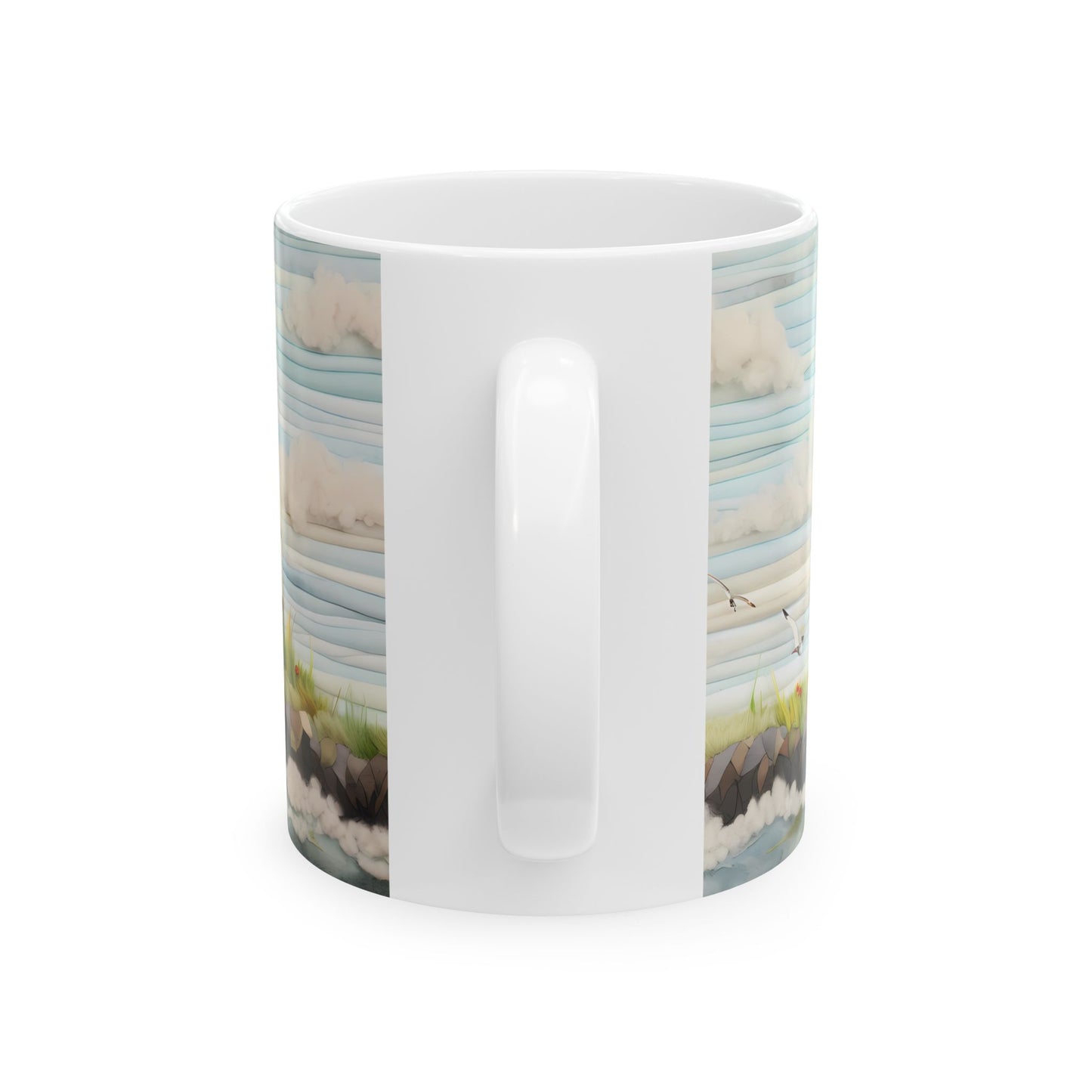 Artistic Mug - Felted Lighthouse