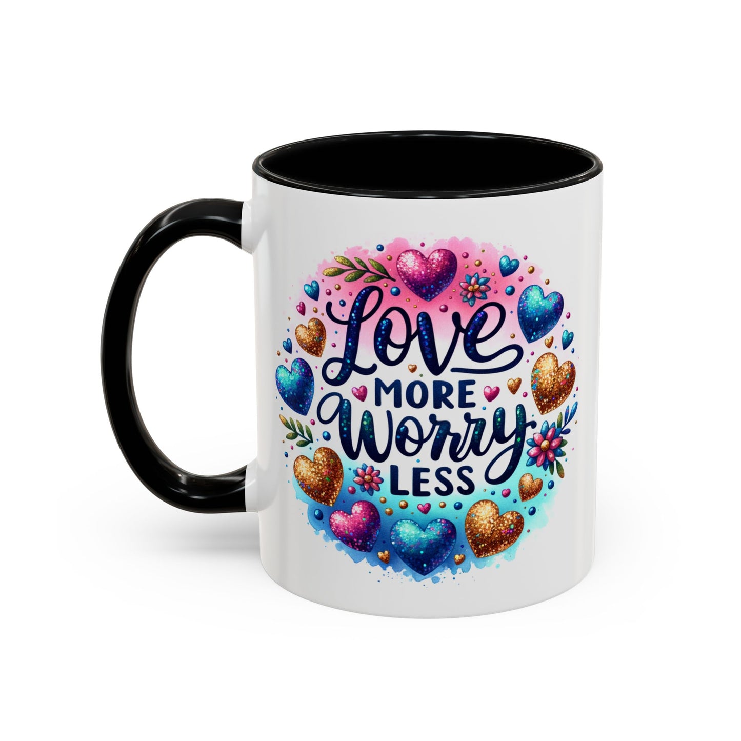 Wellness Mug - Love More Worry Less Circle