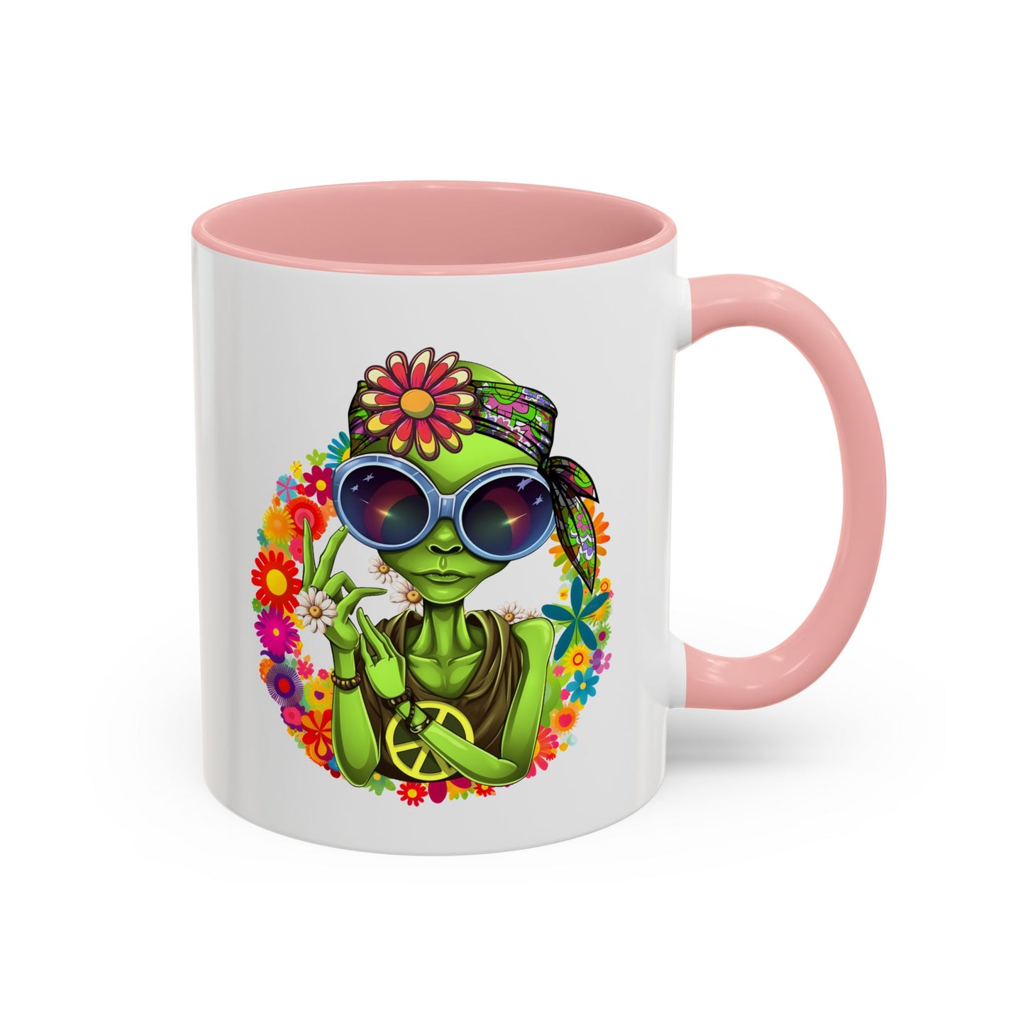 Alien Mug - Peace Hippy Alien