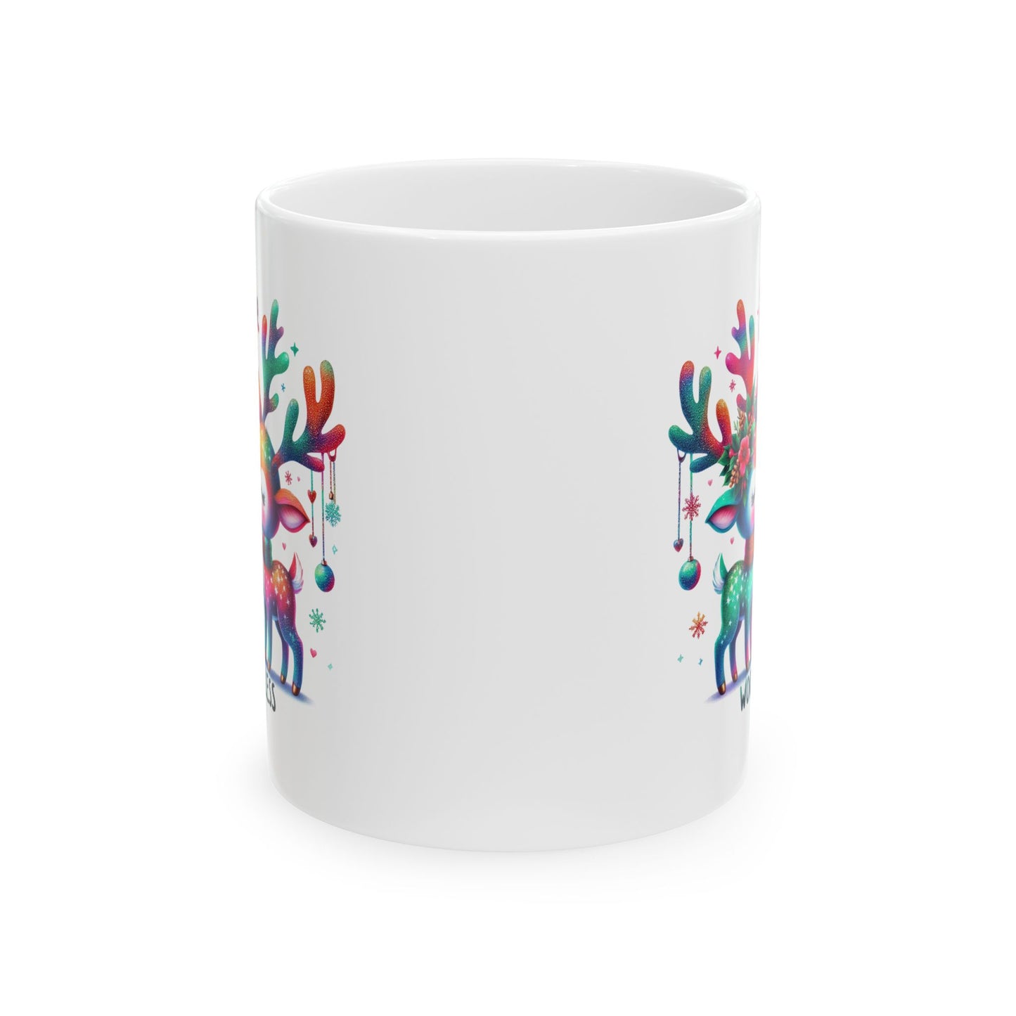 Christmas Mug - Love More Worry Less