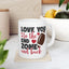 Valentine's Day Mug - Love You To The End Zone