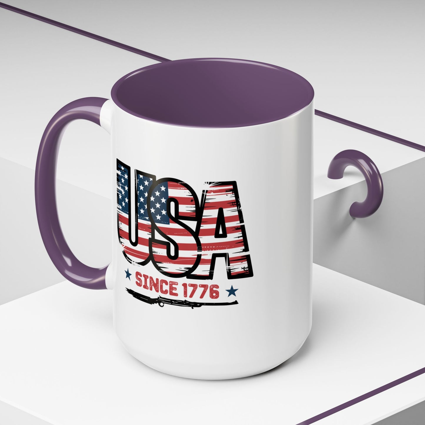 4th of July Mug - USA Since 1776 Gun