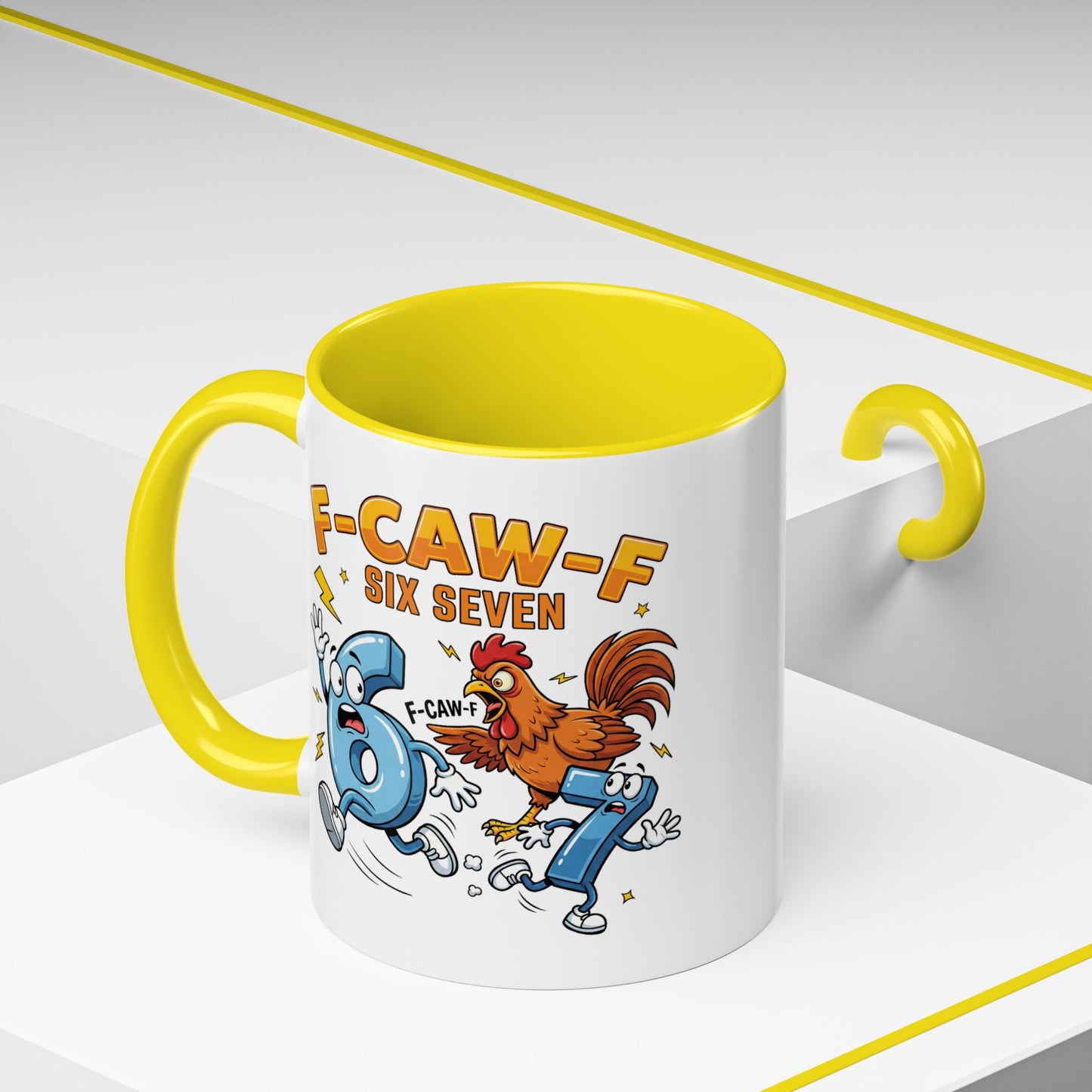 Humor Mug - F-CAW-F Six Seven