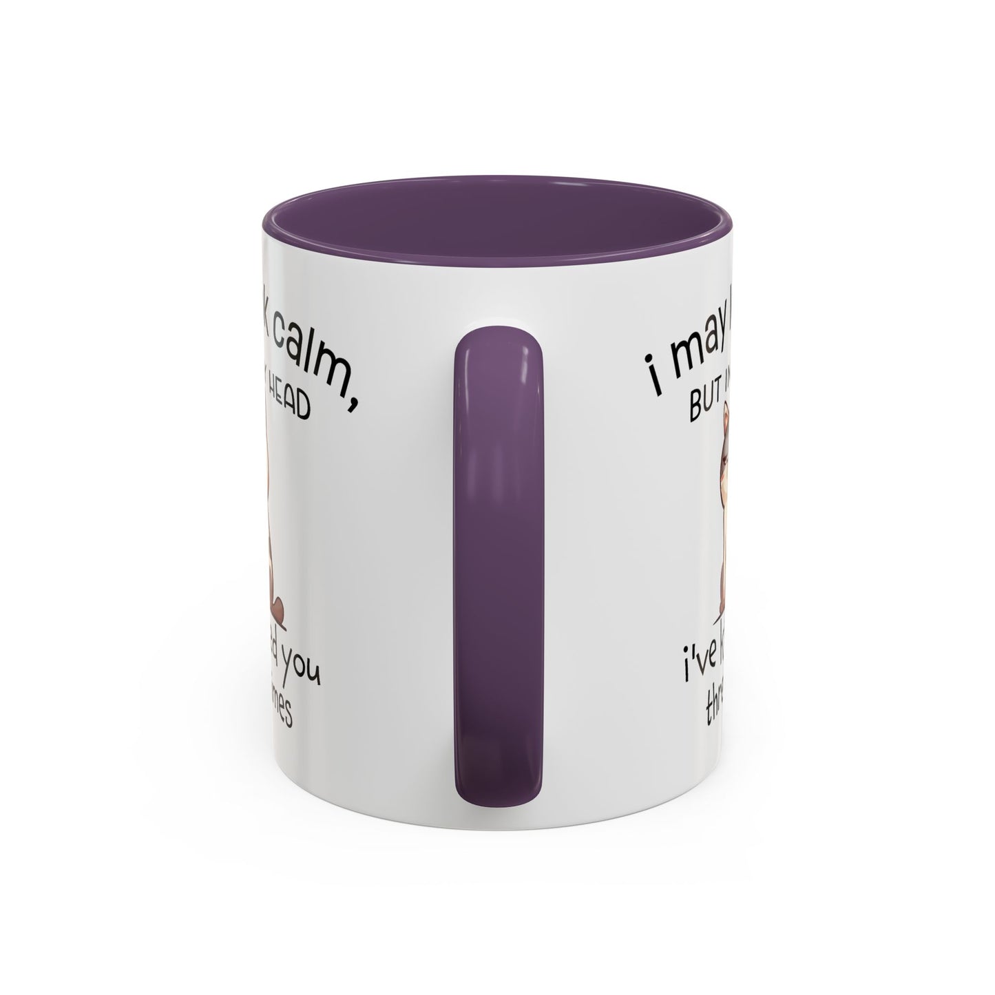 Adult Mug - I May Look Calm Cat