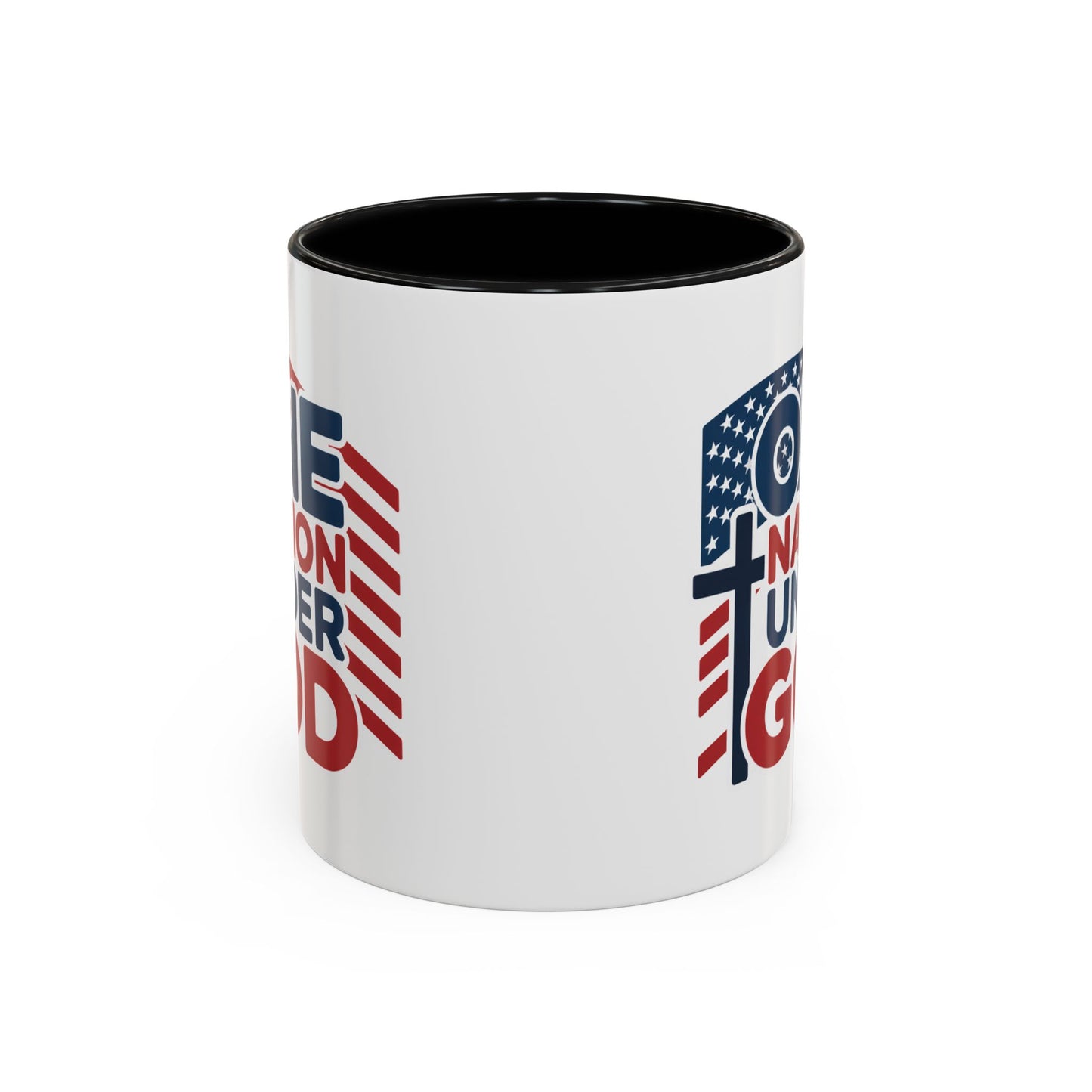 Religious Mug - One Nation Flag Cross