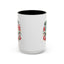 Christmas Mug - Happy Holidays and Merry Christmas Blue Green Yellow Red Text
