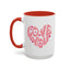 Valentine's Day Mug - Love You Heart Lettering