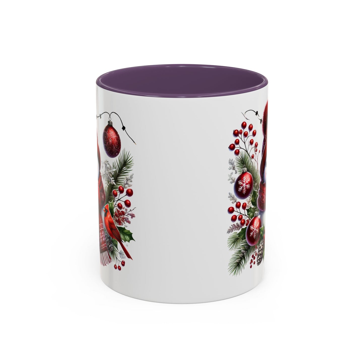 Christmas Mug - Burgundy Snowman