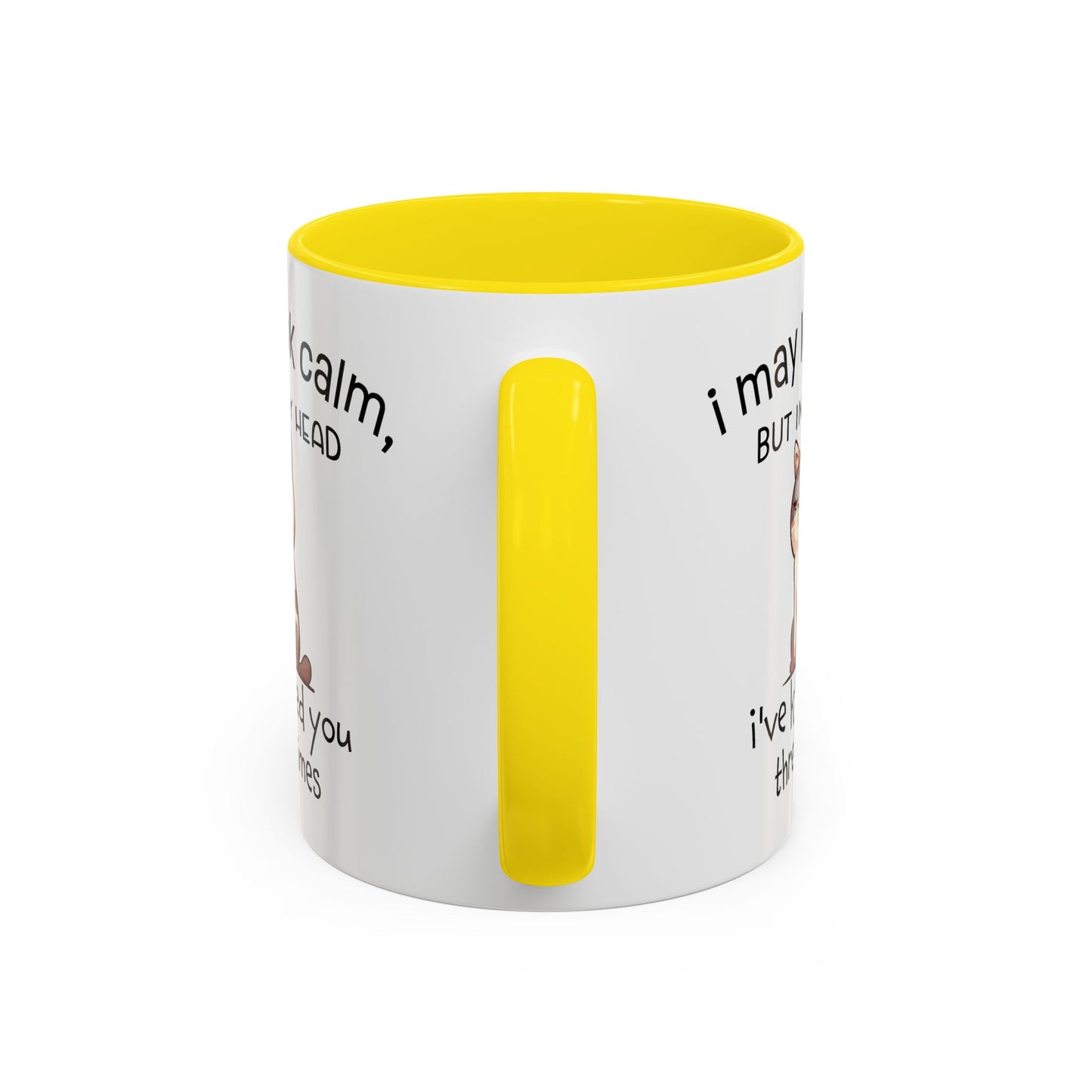 Adult Mug - I May Look Calm Cat