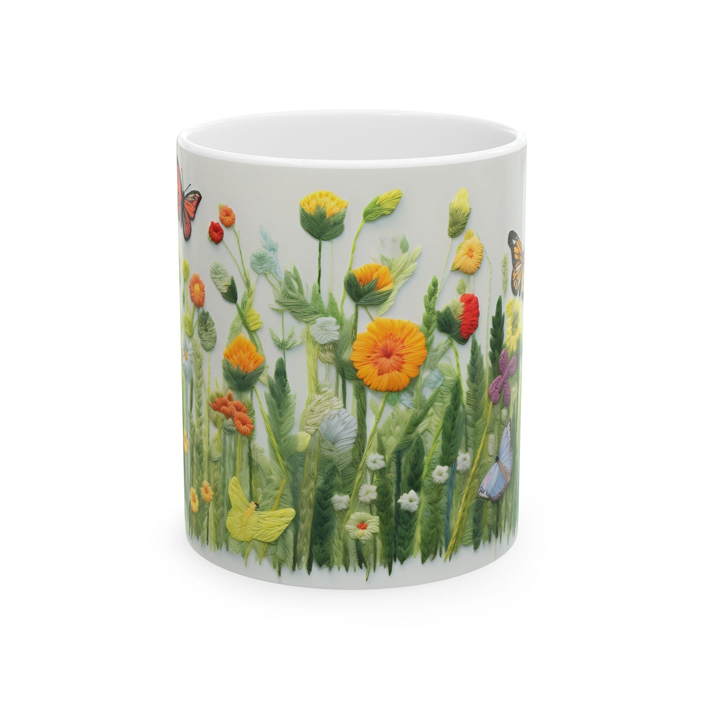 Artistic Mug - Felted Butterflies 3