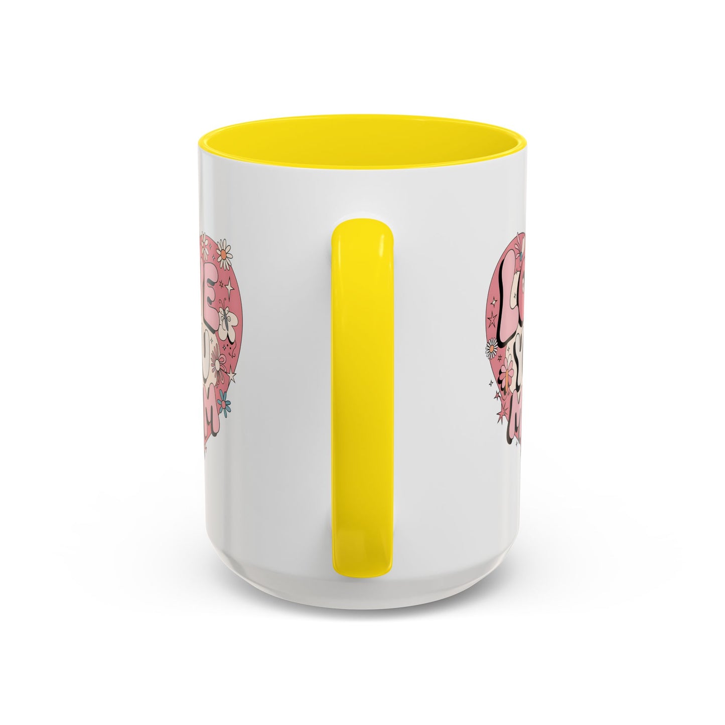 Mother's Day Mug - Love You Mom Retro Heart