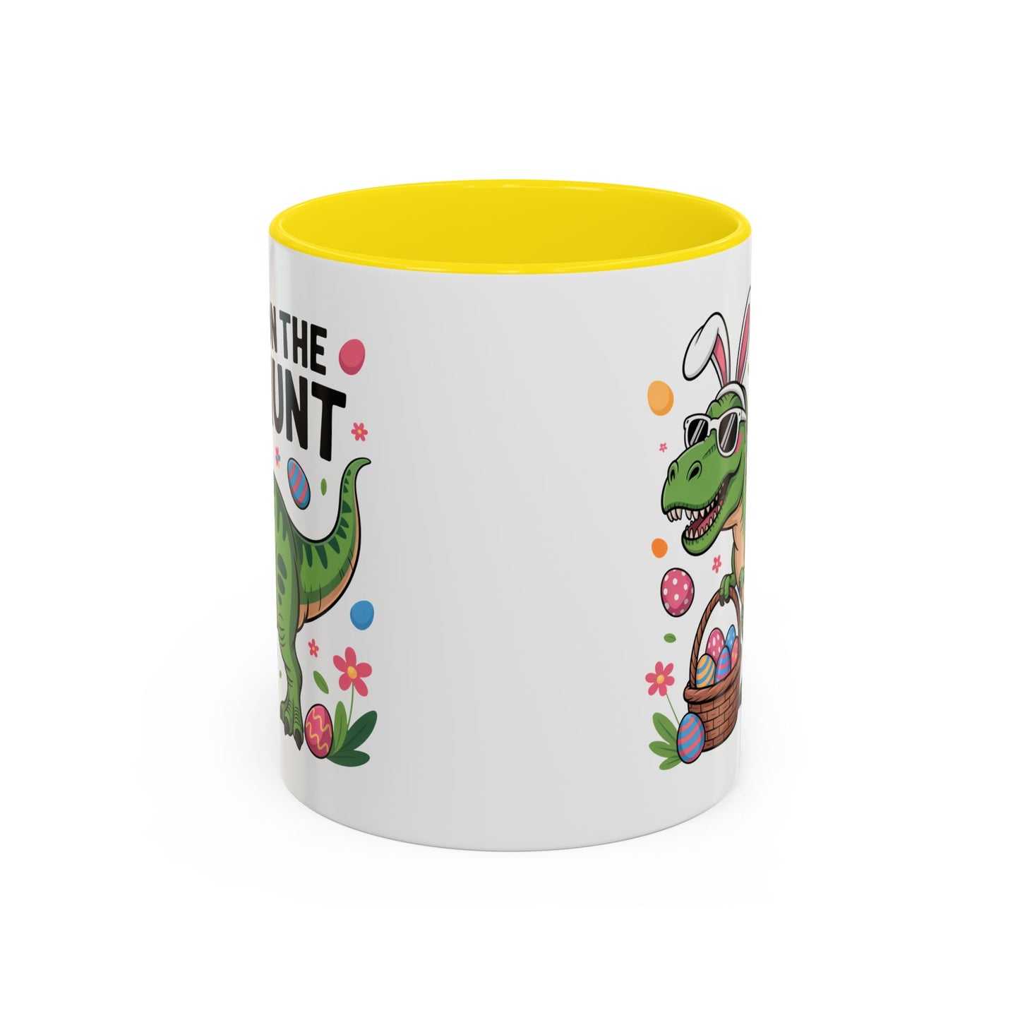 Easter Mug - On The Hunt Dinosaur