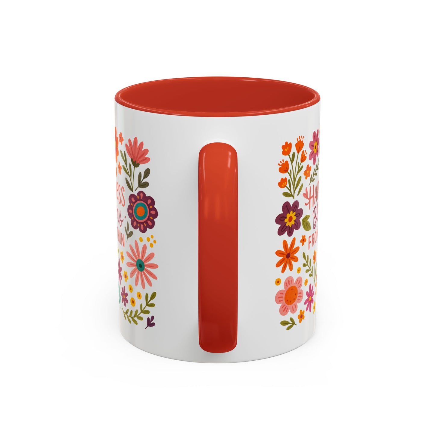Motivation Mug - Happiness Blooms From Within