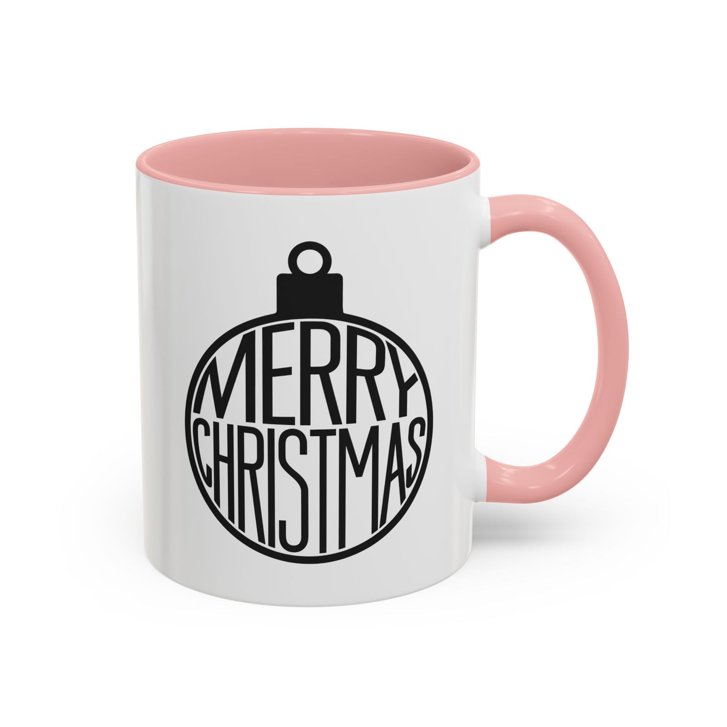 Christmas Mug - Merry Christmas Black Text Ornament