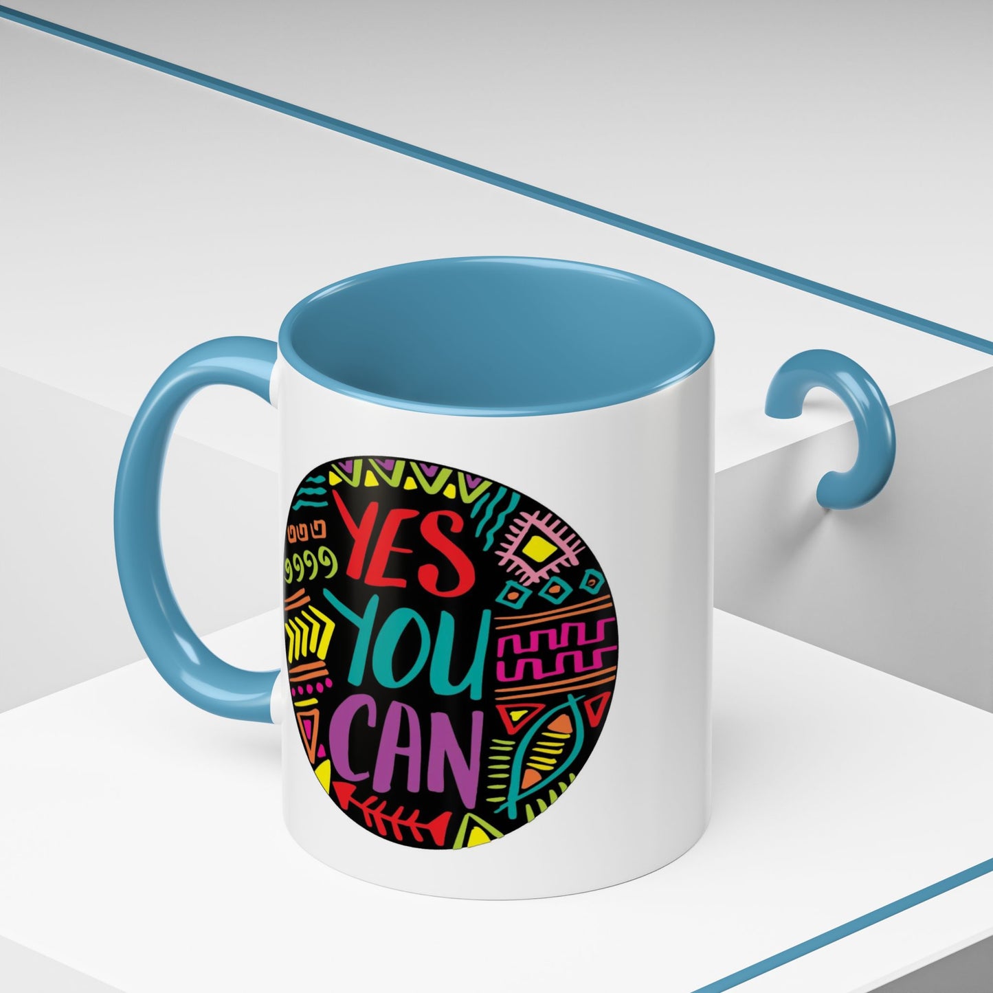 Motivation Mug - Yes You Can Badge