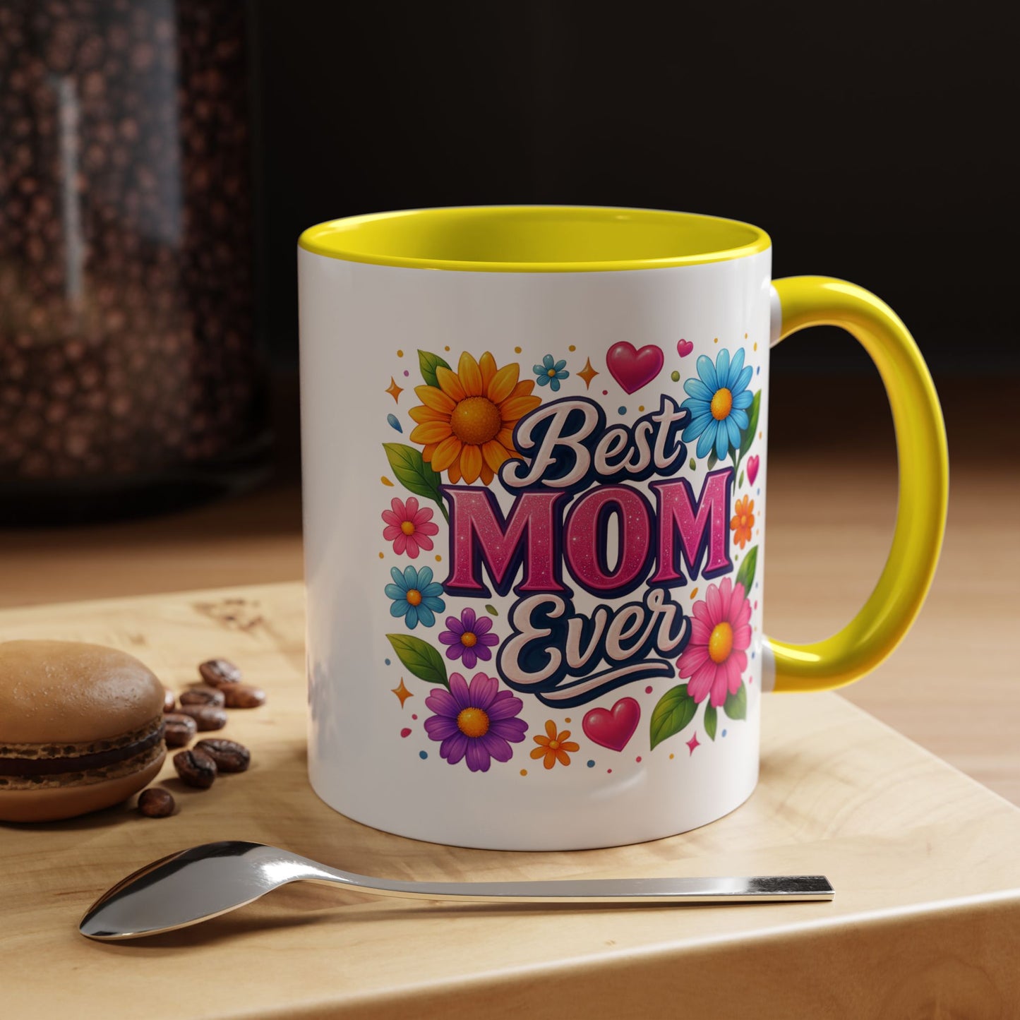 Mother's Day Mug - Best Mom Ever Flowers