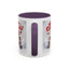 Christmas Mug - Merry Christmas Red Text Puppy Green & Red Top