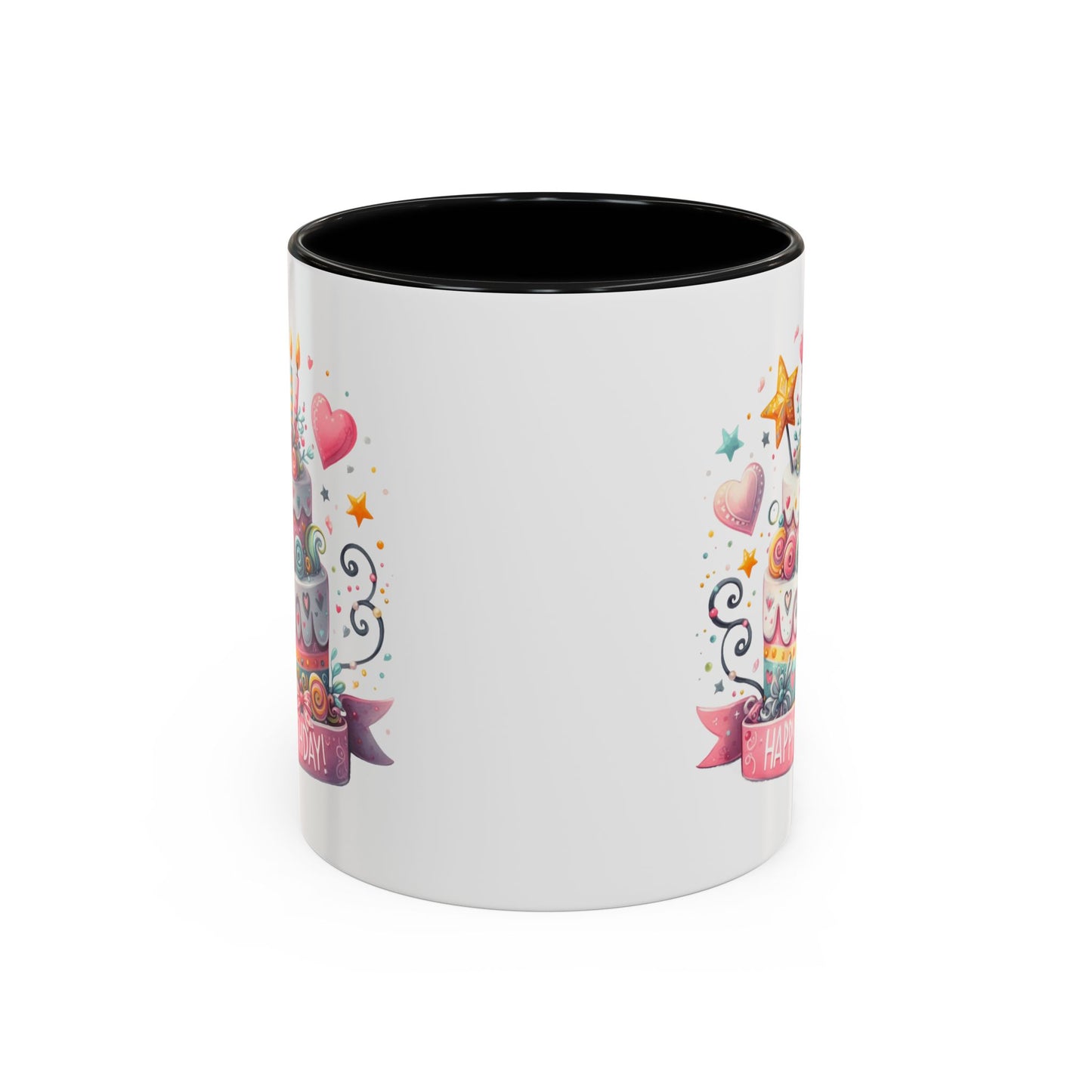 Birthday Mug - Happy Birthday Two Tiered Cake