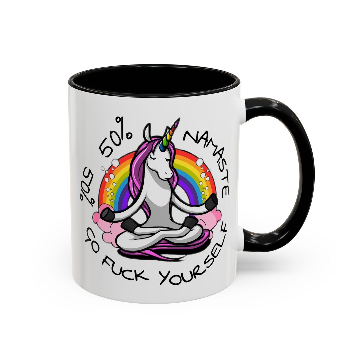 Adult Mug - 50% Namaste 50% Go Fuck Yourself