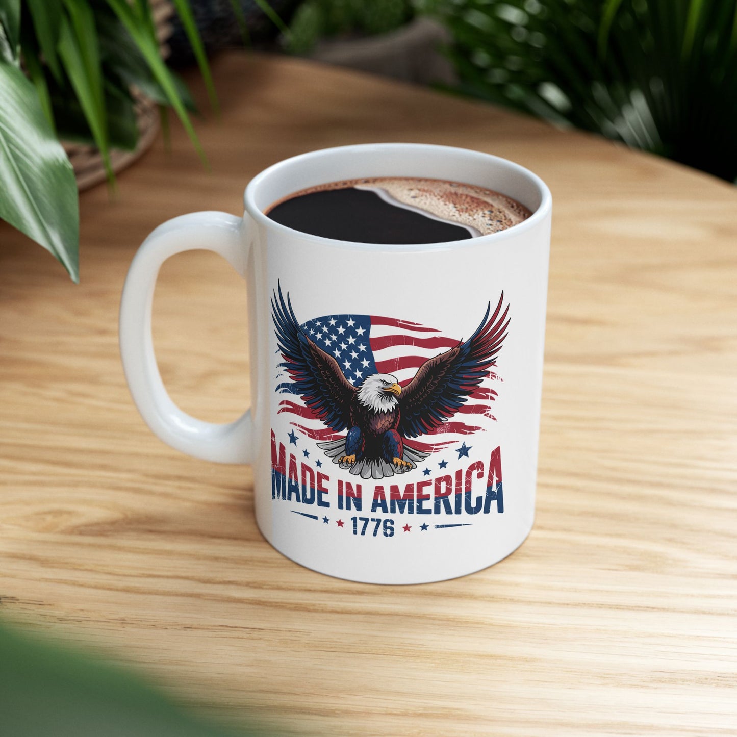 4th of July Mug - Made in America Eagle