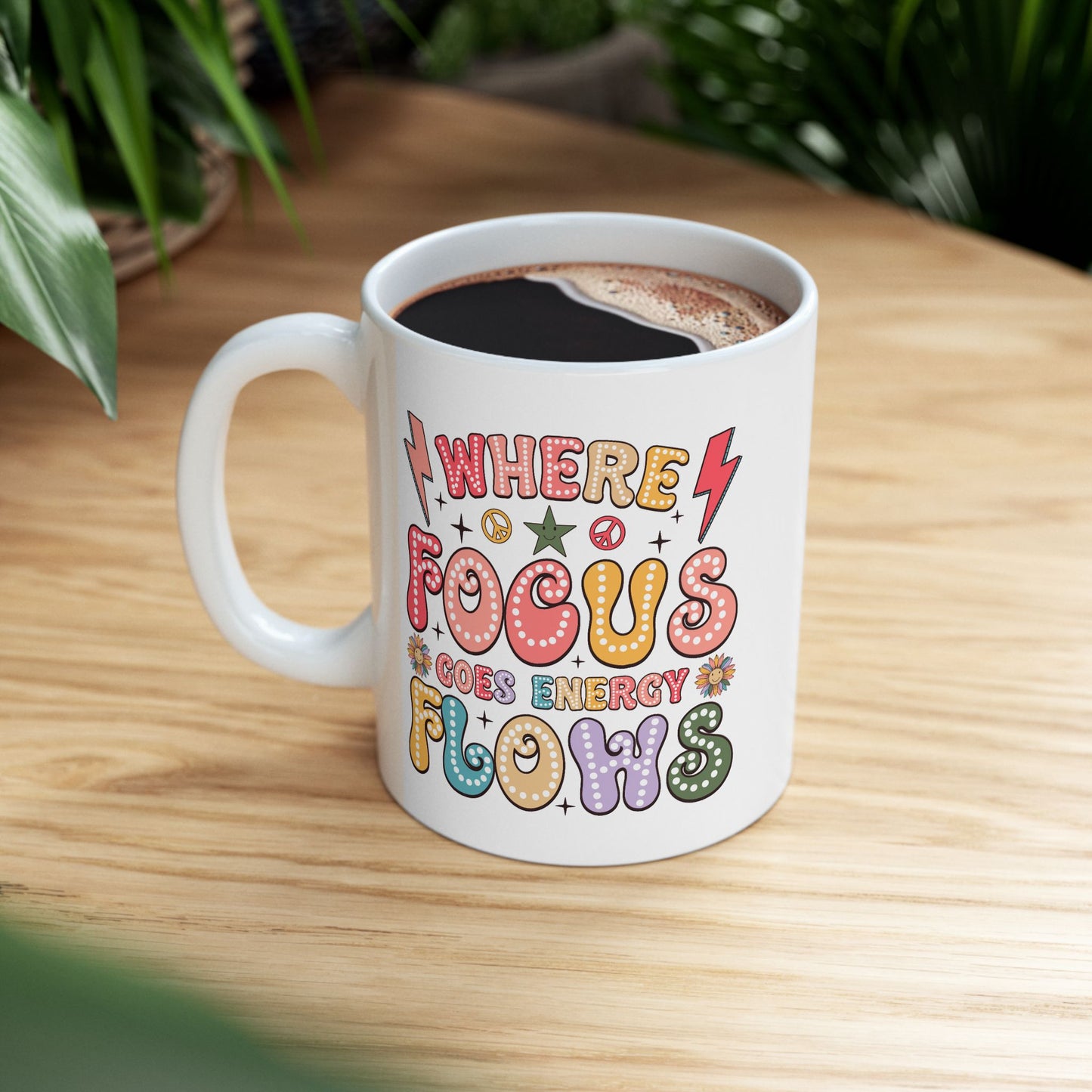 Wellness Mug - Where Focus Goes Energy Flows