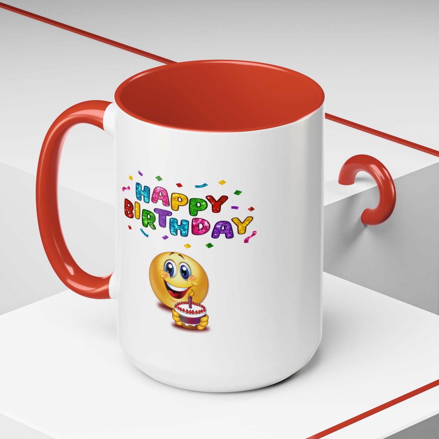 Birthday Mug - Happy Birthday Emoji