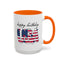 4th of July Mug - Happy Birthday USA