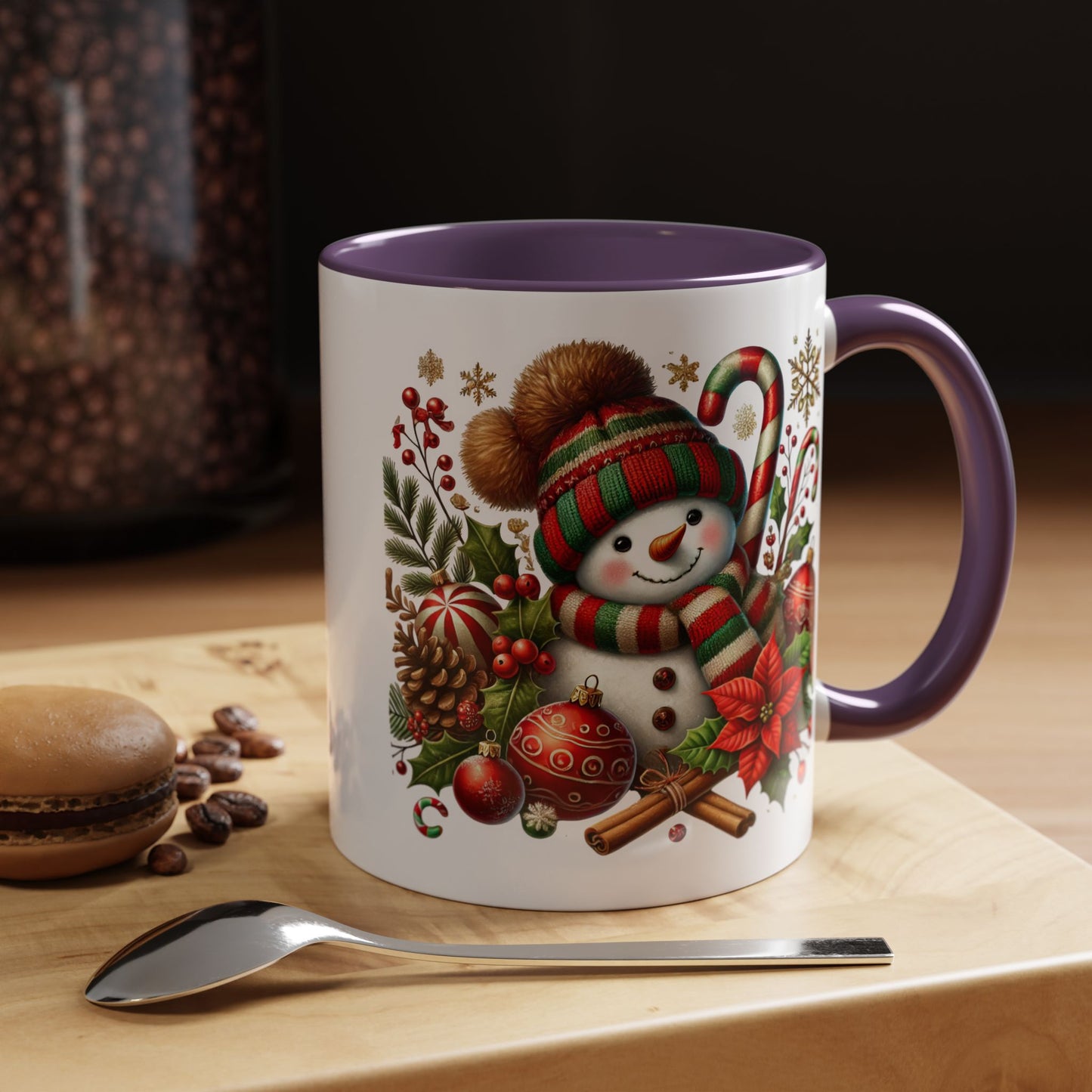 Christmas Mug - Red and Green Snowman 2