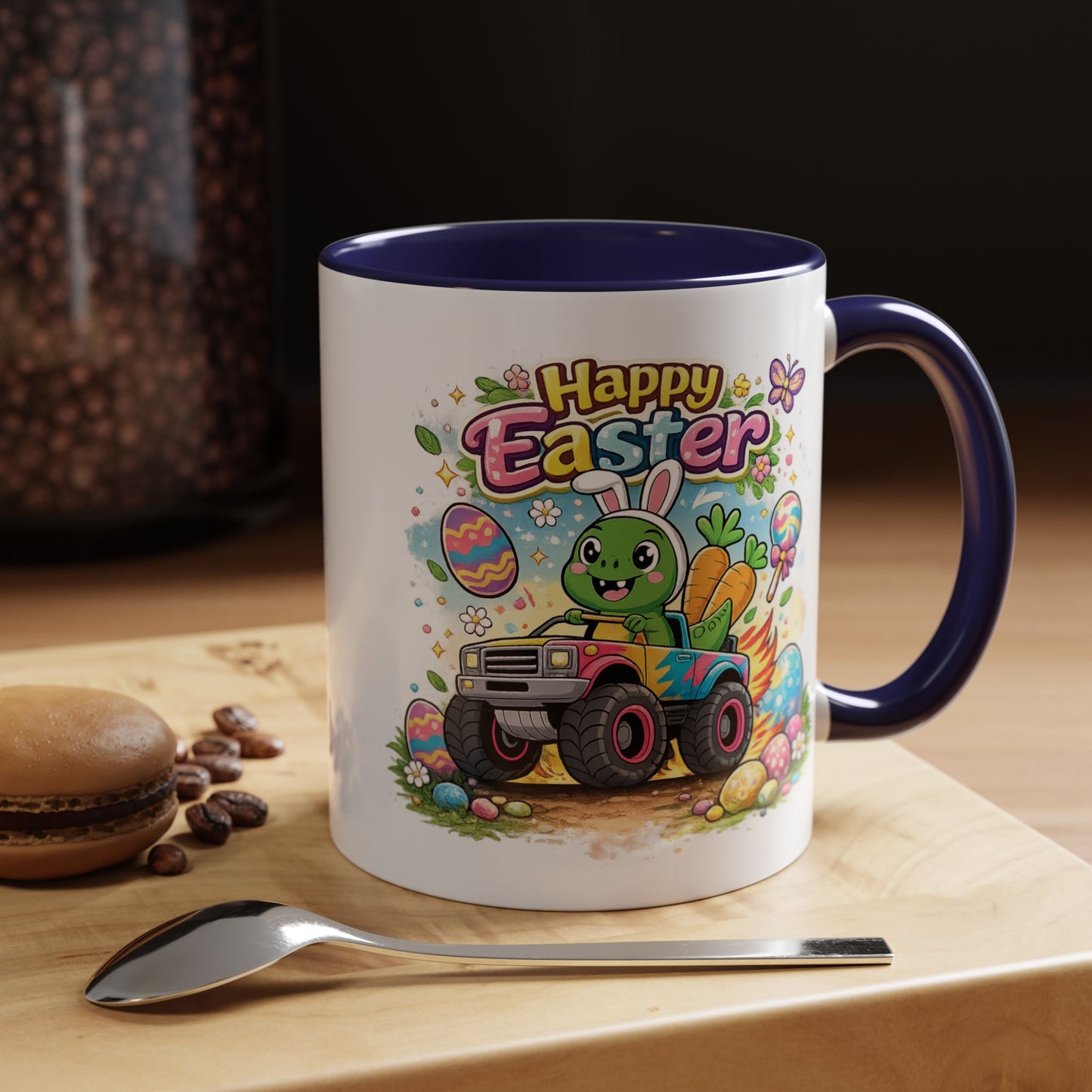 Easter Mug - Dinosaur Monster Truck