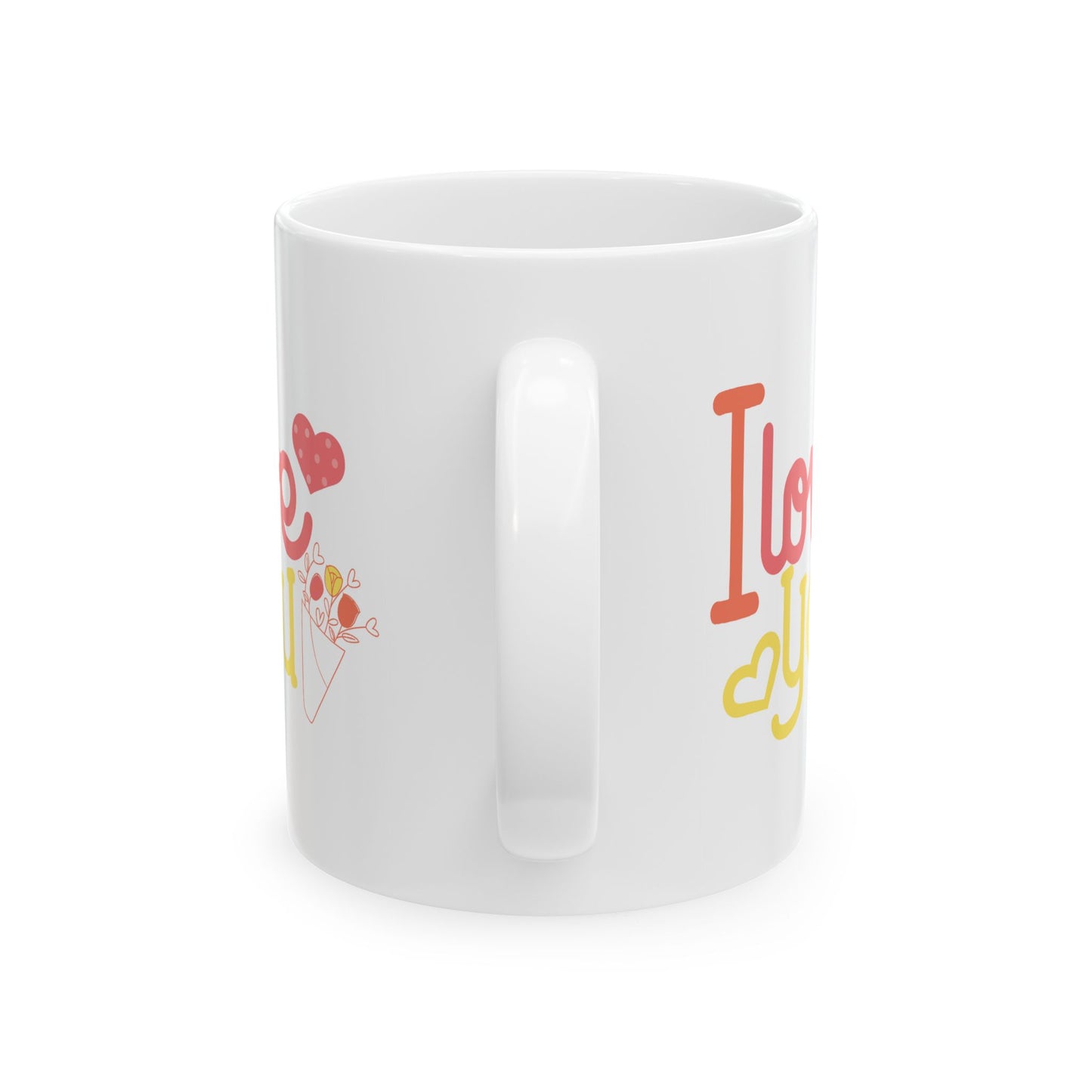 Valentine's Day Mug - I Love You Flowers