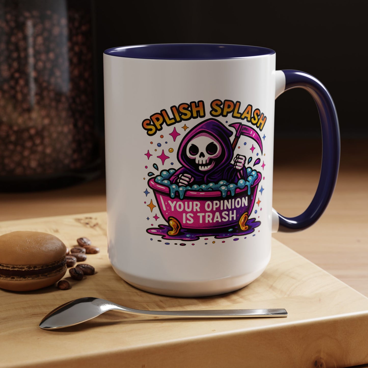 Humor Mug - Splish Splash Your Opinion is Trash