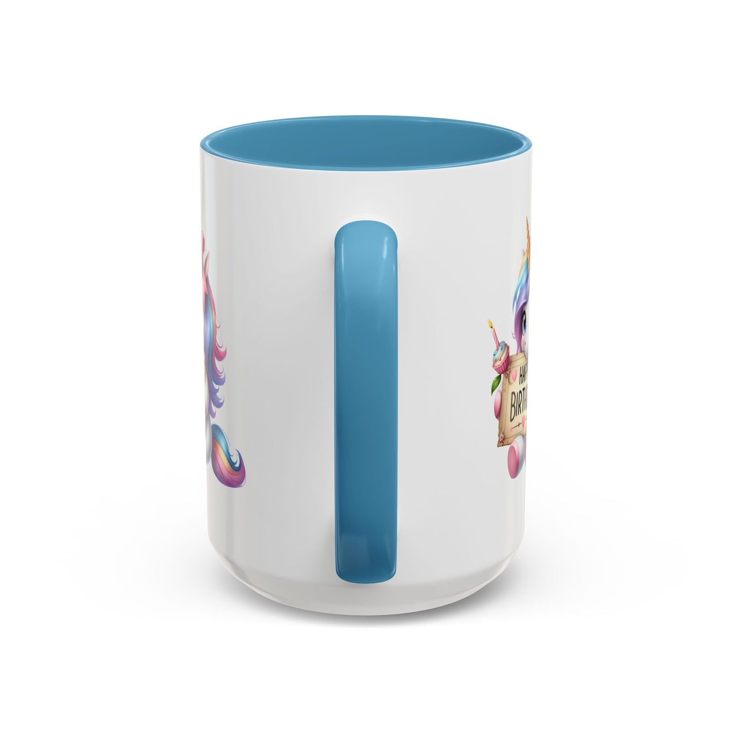 Birthday Mug - Girl Unicorn Happy Birthday Sign