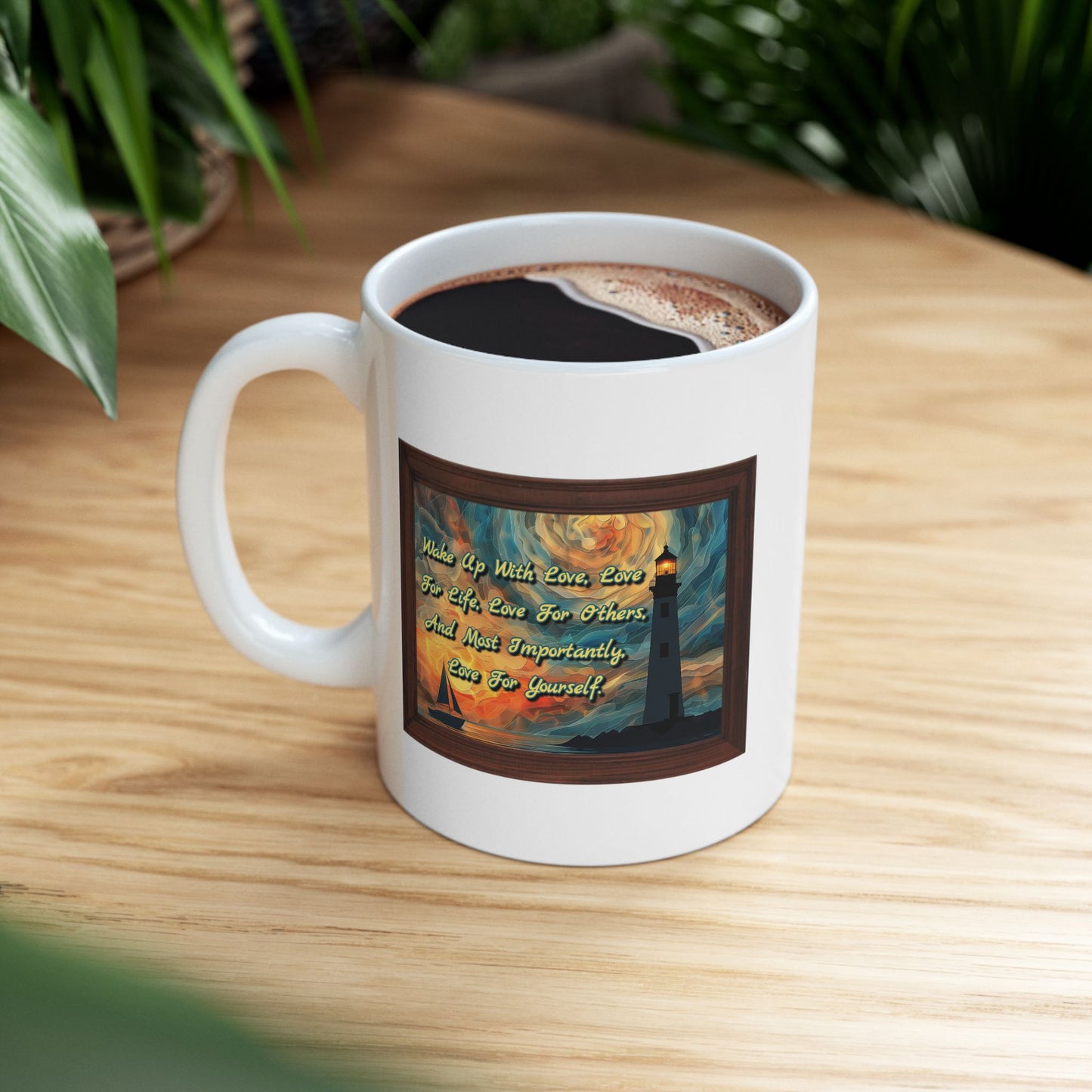 Motivation Mug - Wake Up With Love
