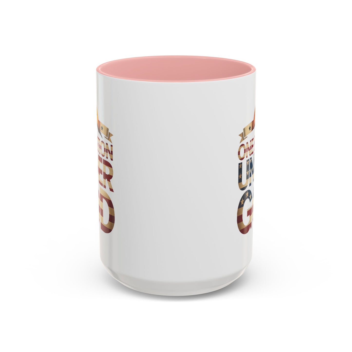 4th of July Mug - One Nation Under God Cross Flag