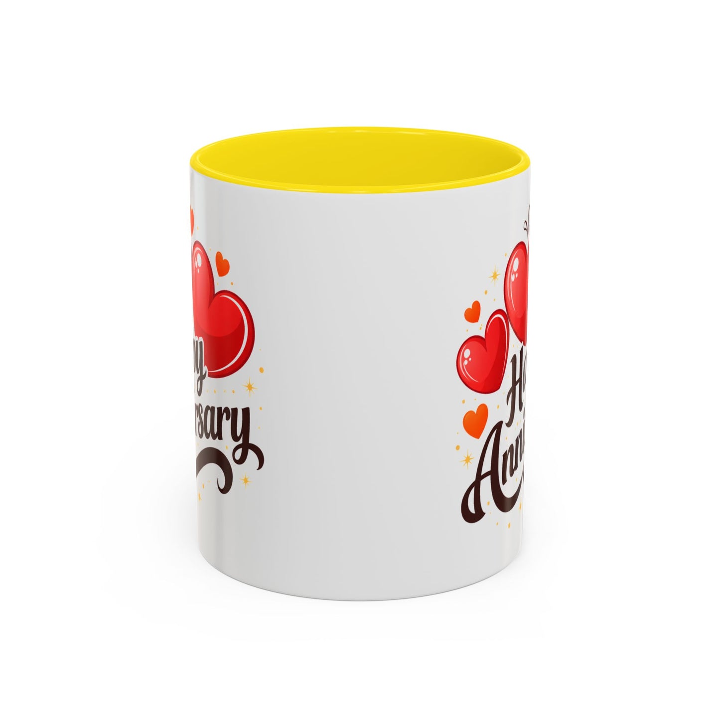 Anniversary Mug - Happy Anniversary Hearts