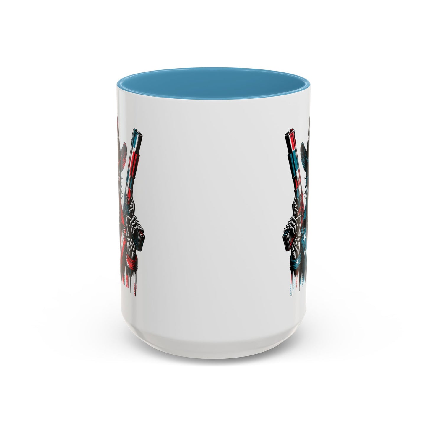 4th of July Mug - Skeleton with American Flag
