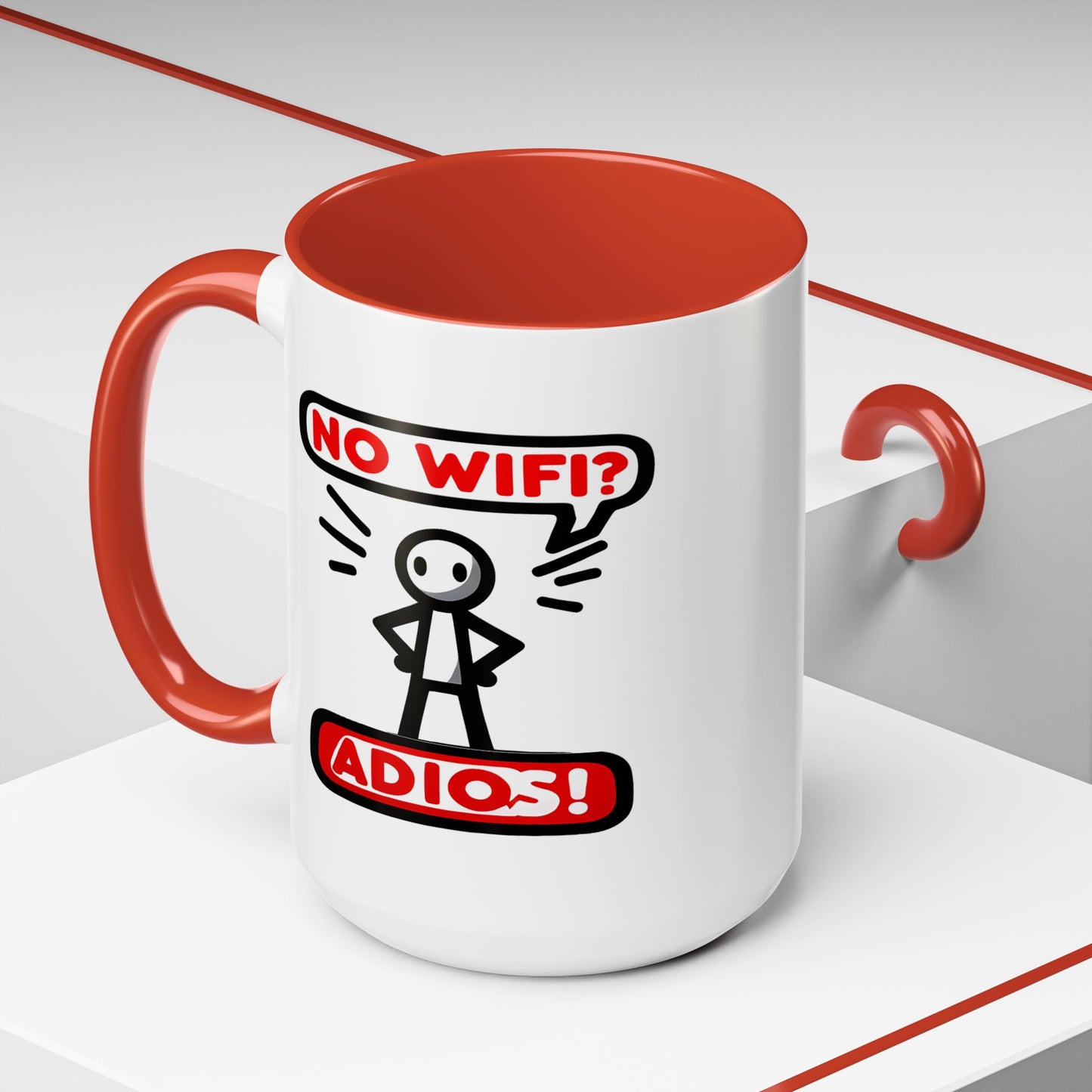 Humor Mug - No Wifi? Adios!