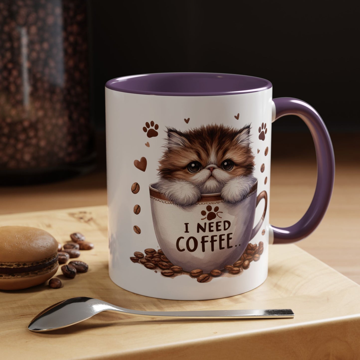 Animal Mug - I Need Coffee Kitten