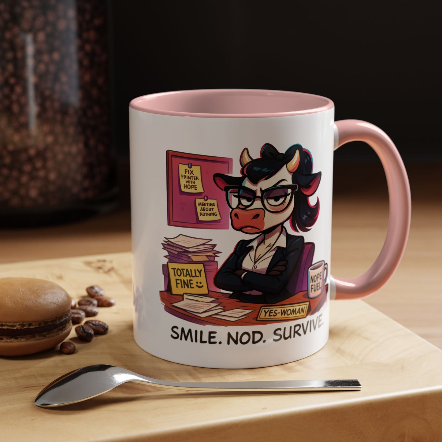 Office Mug - Smile Nod Survive