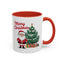 Christmas Mug - Merry Christmas Red Text Santa Tree Presents