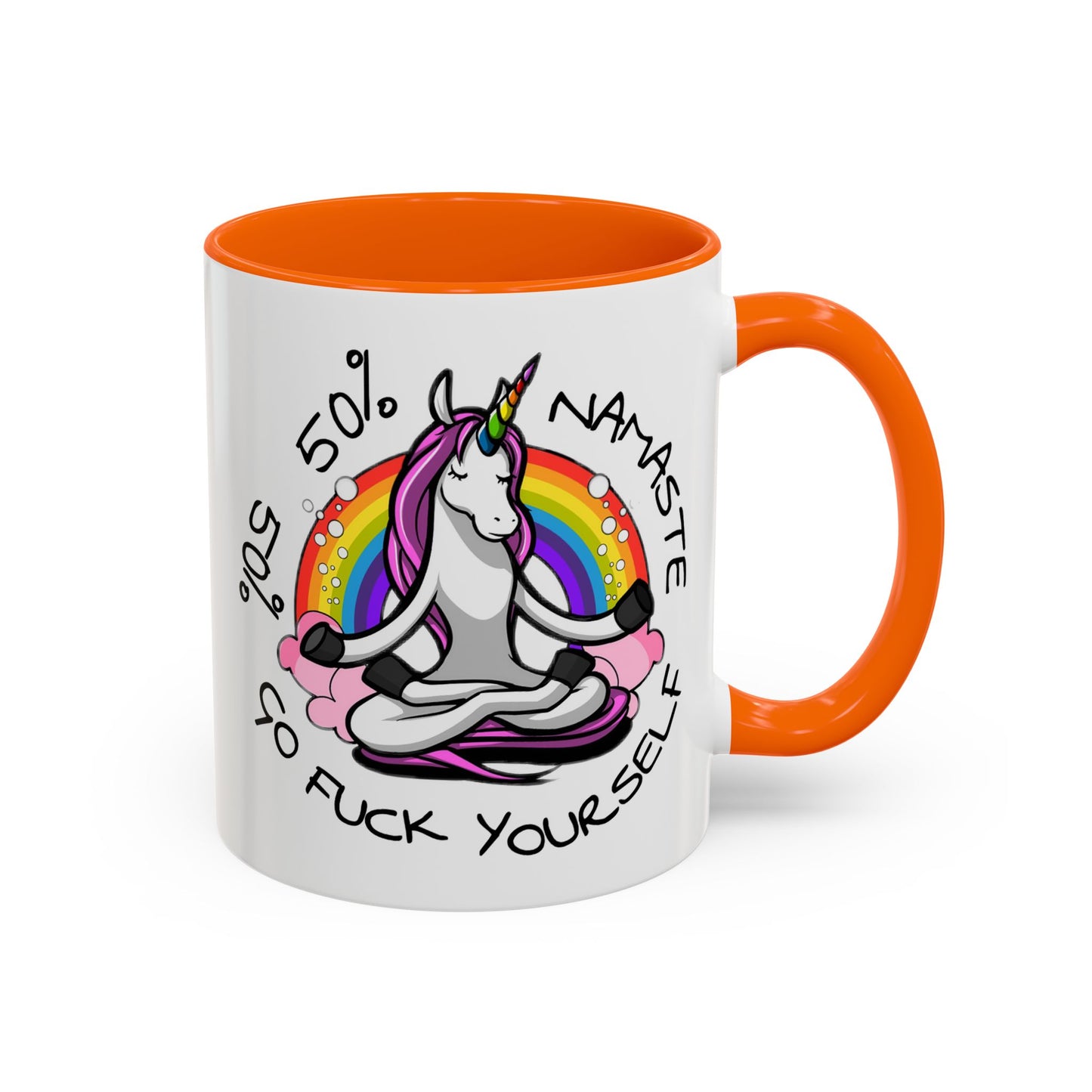 Adult Mug - 50% Namaste 50% Go Fuck Yourself