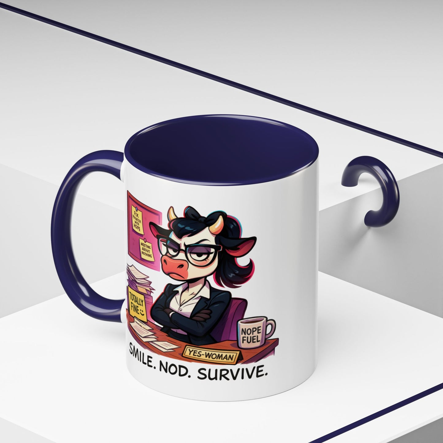 Office Mug - Smile Nod Survive